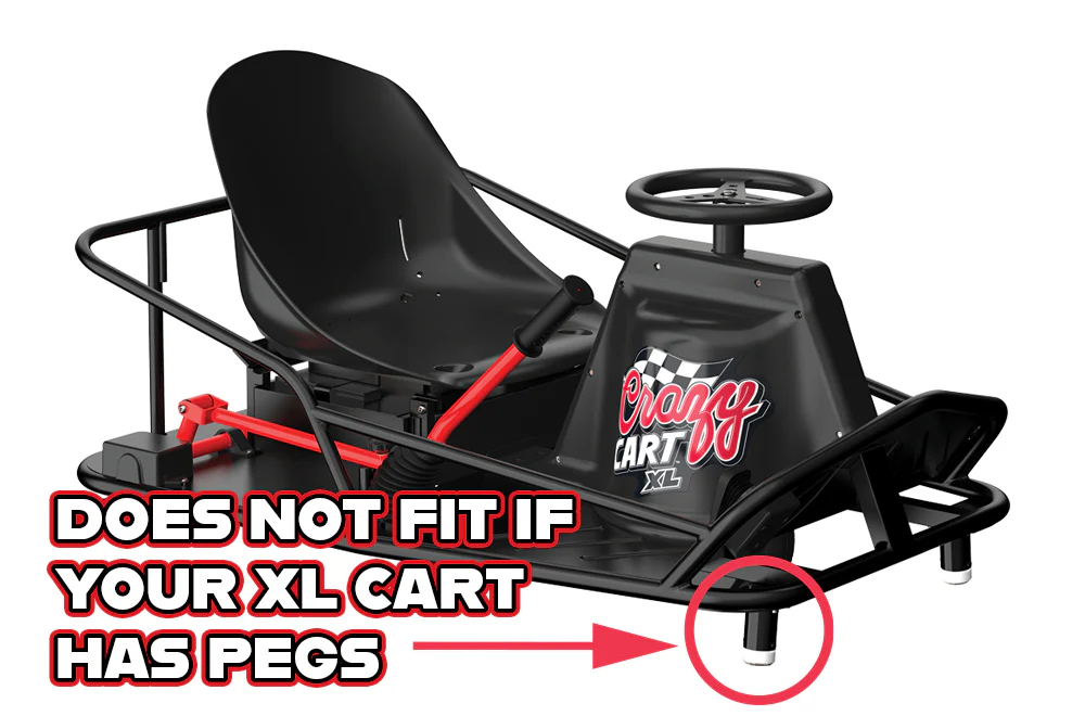 Front Caster Bracket Set for Crazy Cart XL Version 1 Only* - Image 3