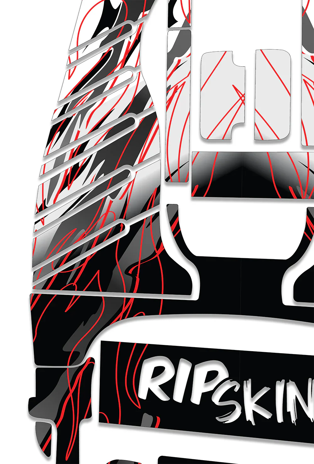 RipSkinz 'Faded Flame' Standard Crazy Cart Livery Kit - Image 2