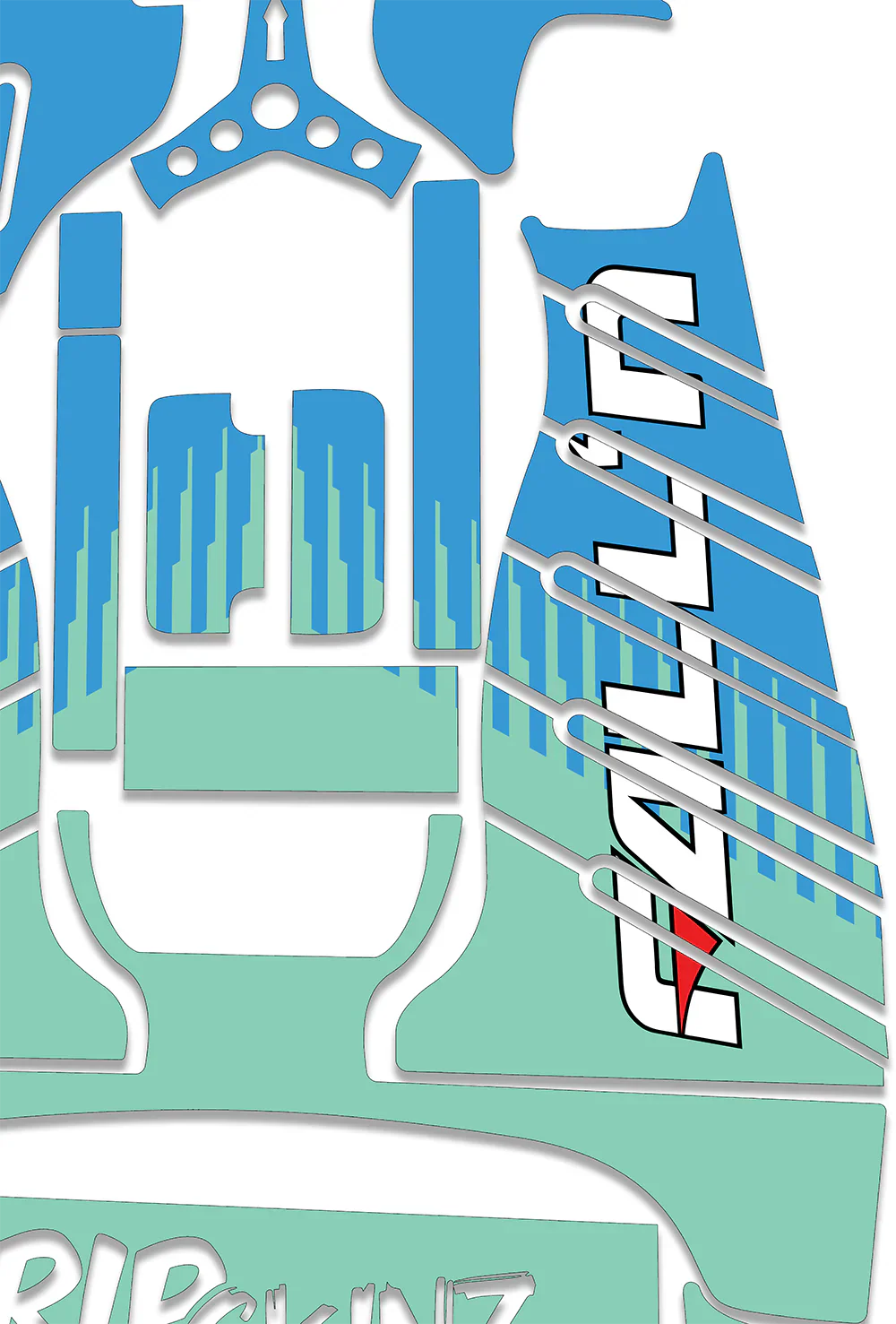 RipSkinz 'FALL'N LIVERY' Standard Crazy Cart Livery Kit - Image 3