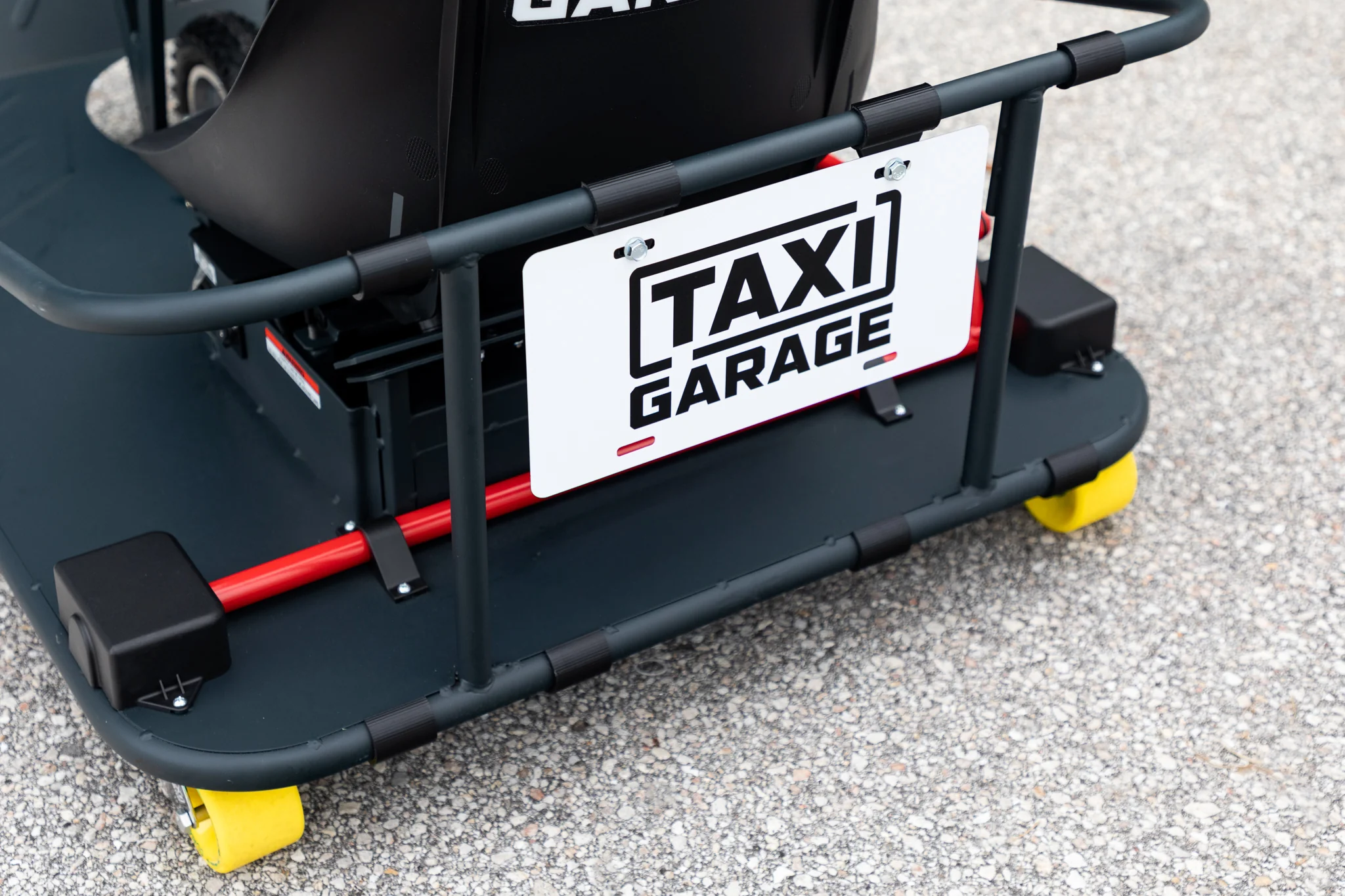 License Plate Holder with Frame Protectors for XL Crazy Cart