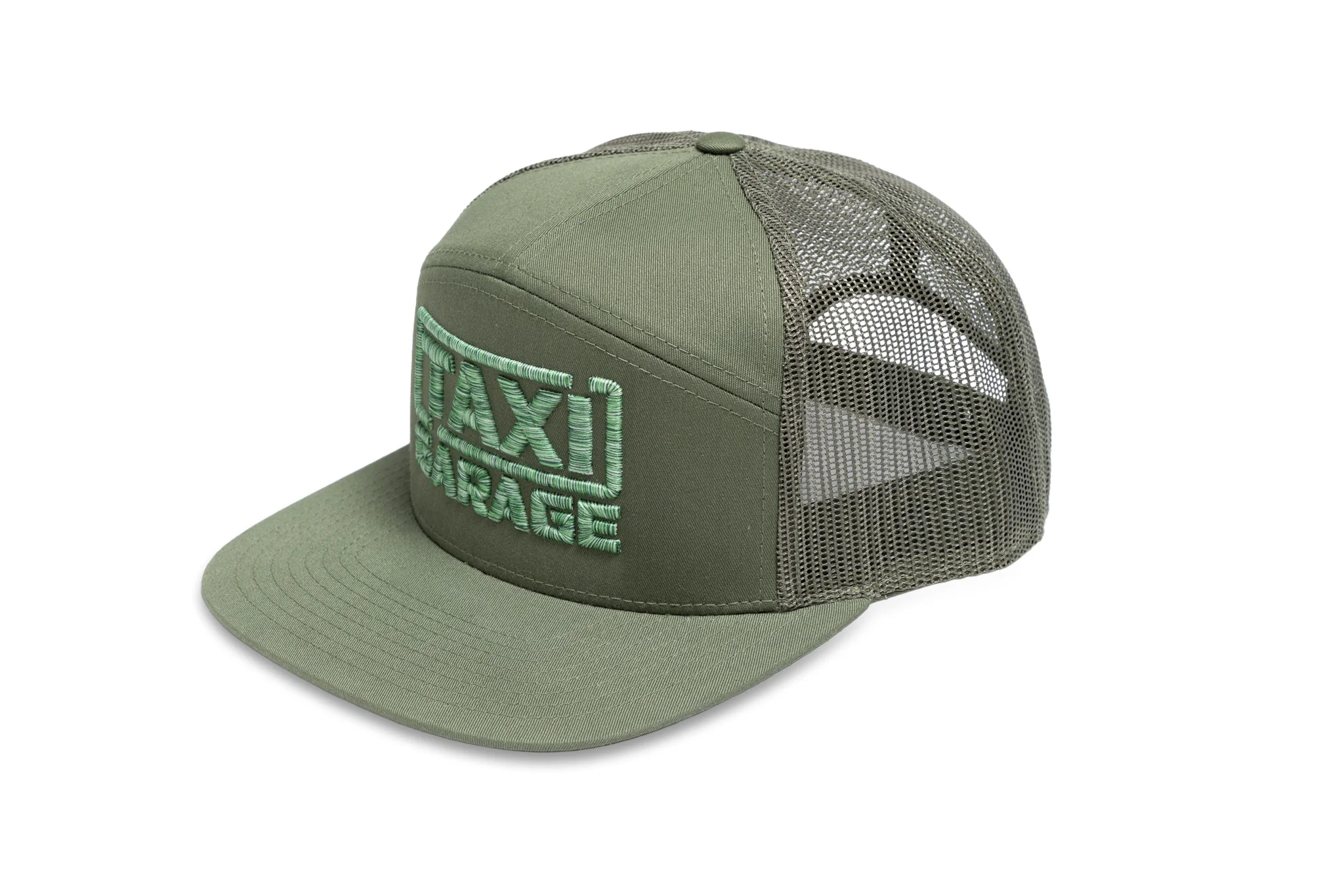 NEW! TAXI GARAGE 5 Panel Mesh Hat - Image 3
