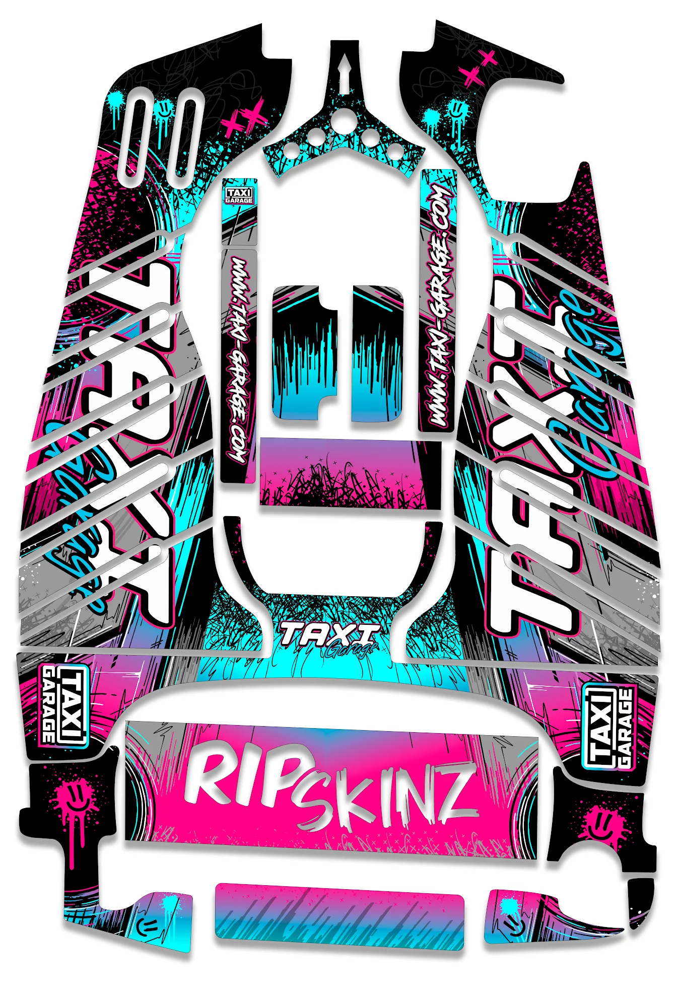 'Miami Vice' RipSkinz Standard Crazy Cart Livery Kit