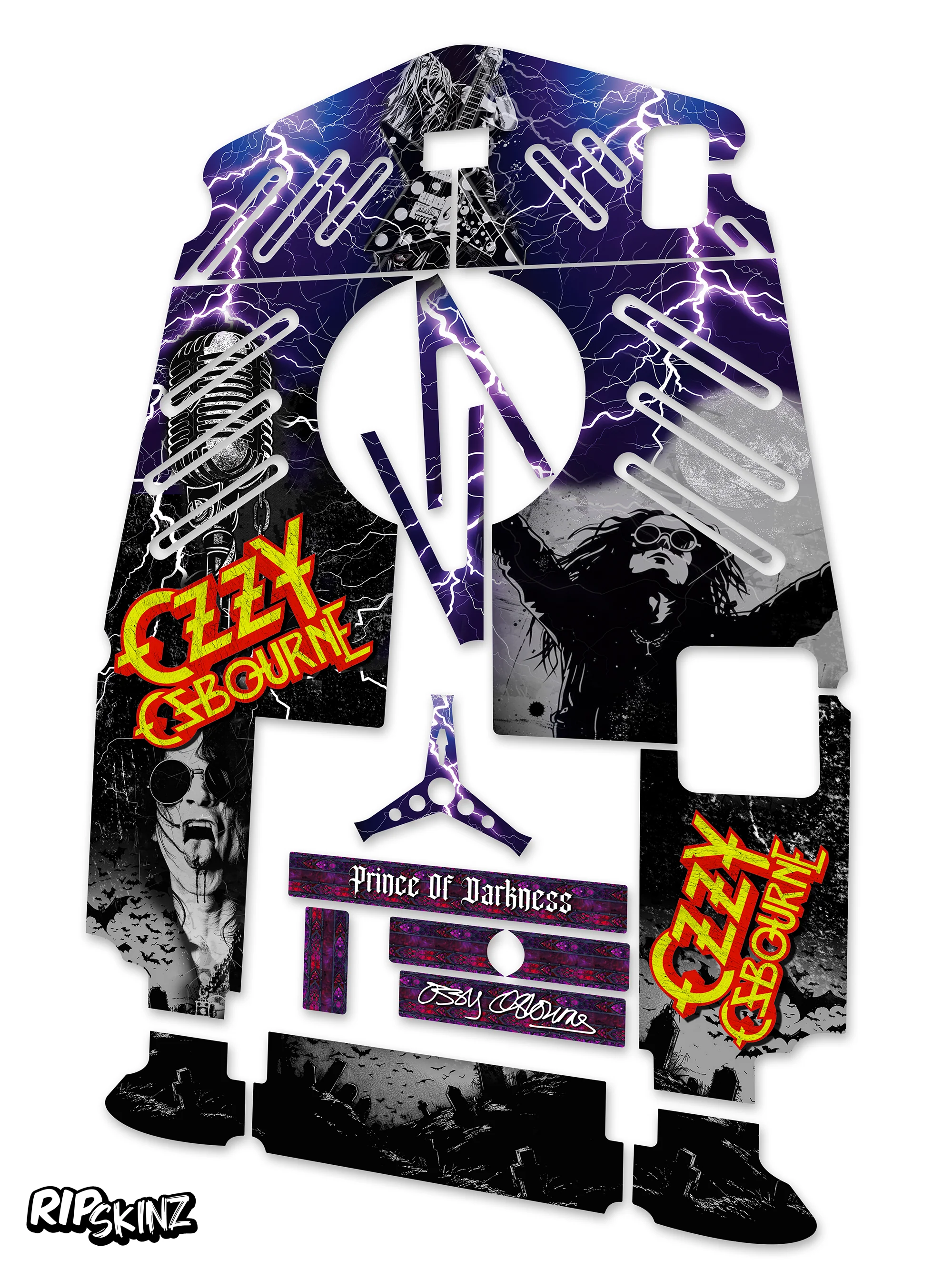 RipSkinz 'Ozzy Osbourne' XL Crazy Cart Livery Kit - Image 2