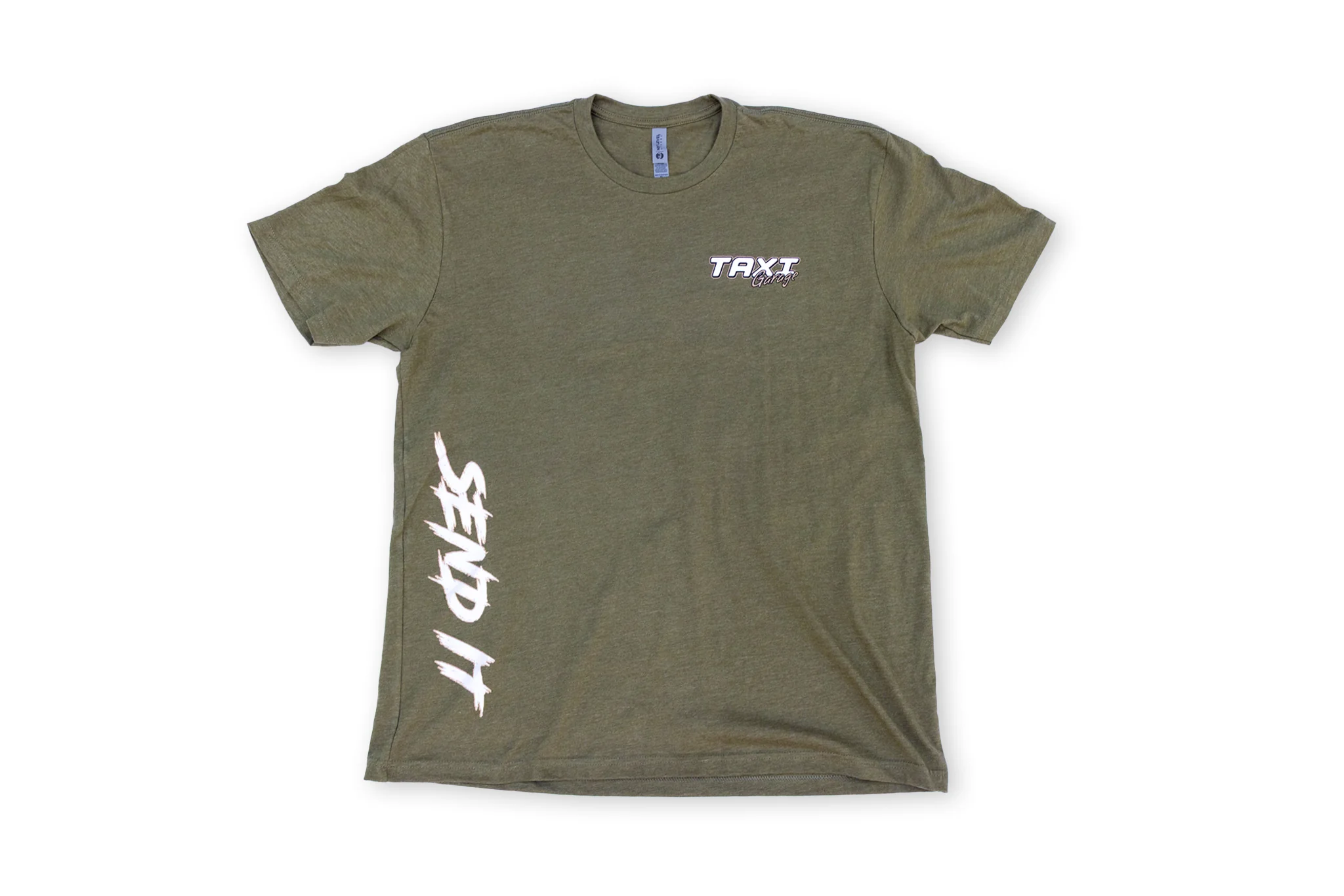 "Send It" Vice City Taxi Garage T-Shirt - Image 2