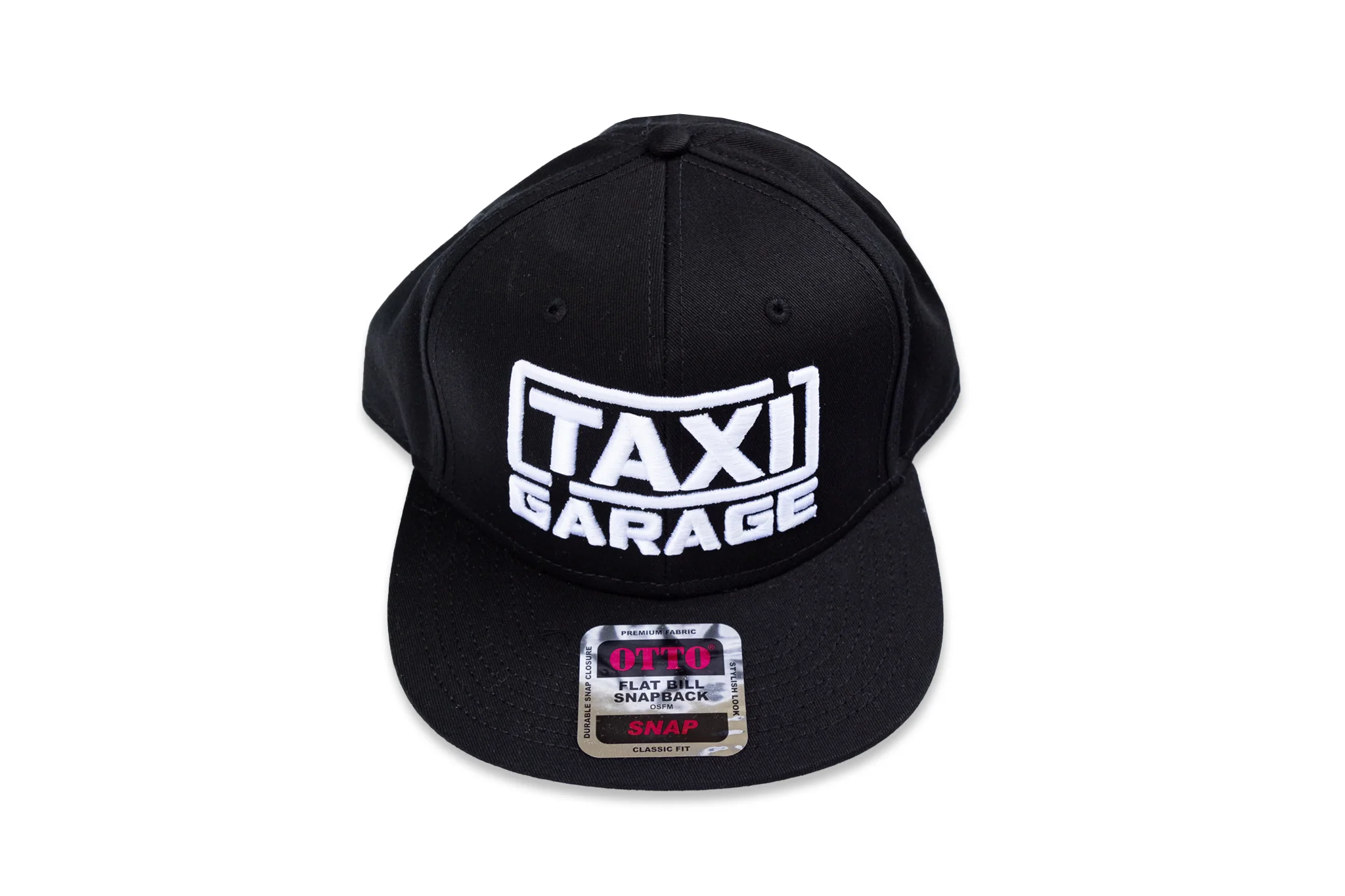 TAXI GARAGE Black Snap Back Hat