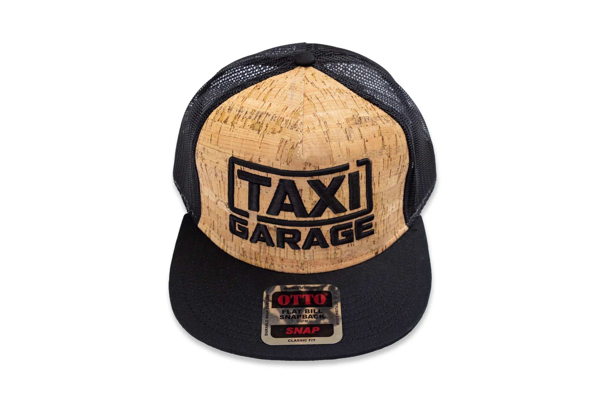 TAXI GARAGE Black Cork Snap Back Hat - Image 2
