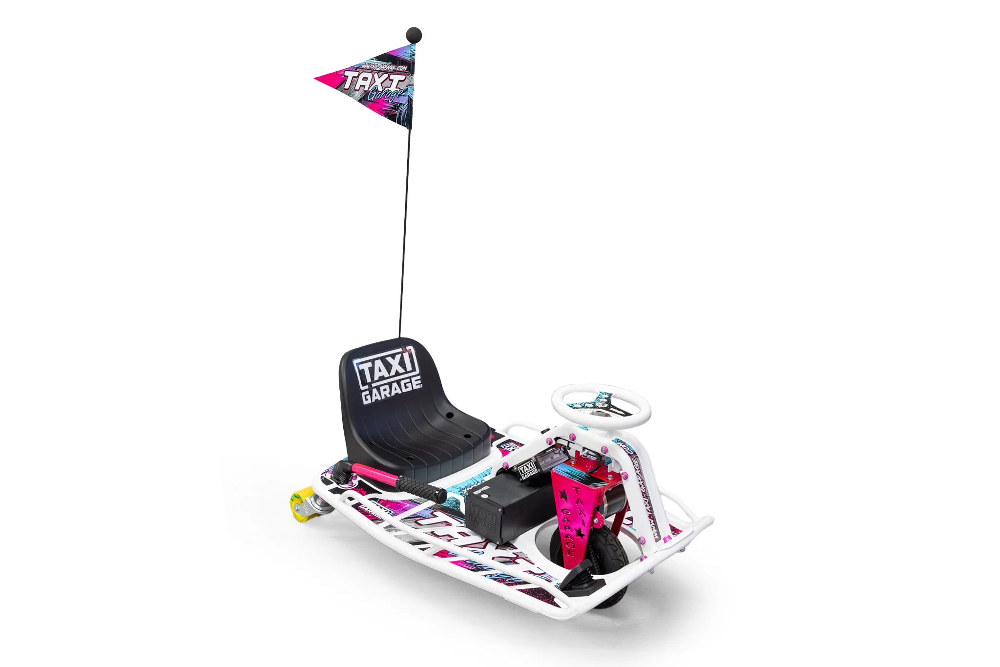 Taxi Garage Crazy Cart Flag - Image 4