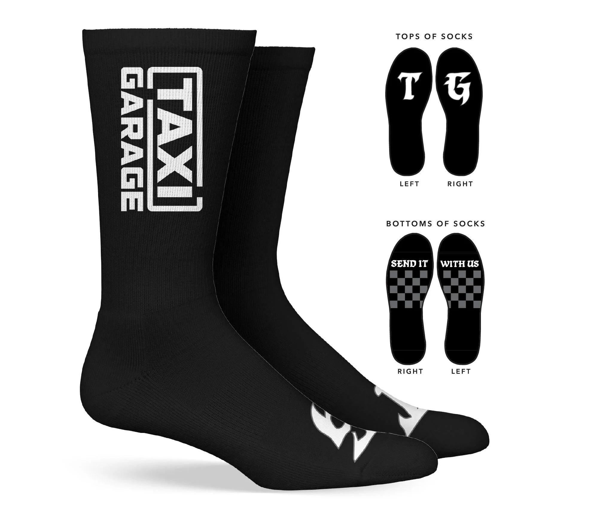 TAXI GARAGE Crew Socks - Image 8