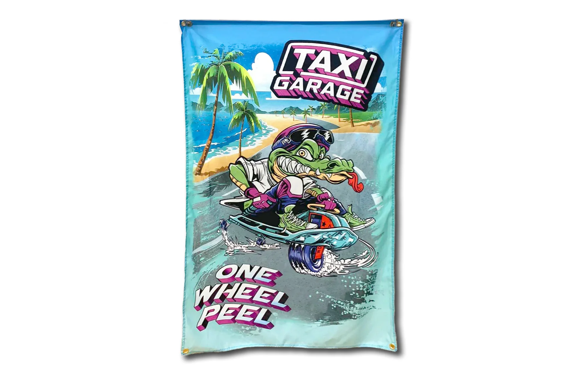 TAXI GARAGE Drift Gator Shop Flag 3x5