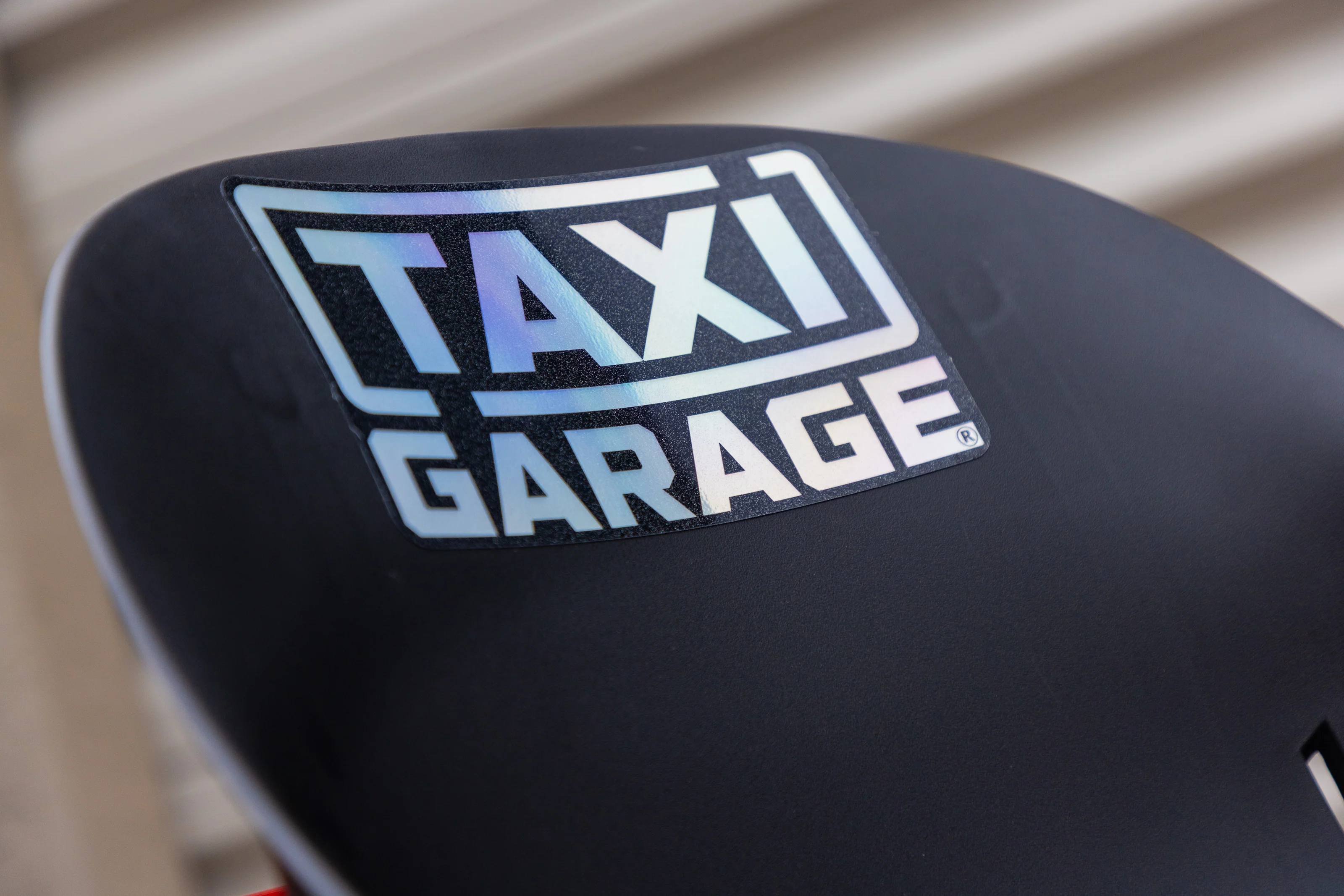 TAXI GARAGE Holographic Seat Decal - Image 4