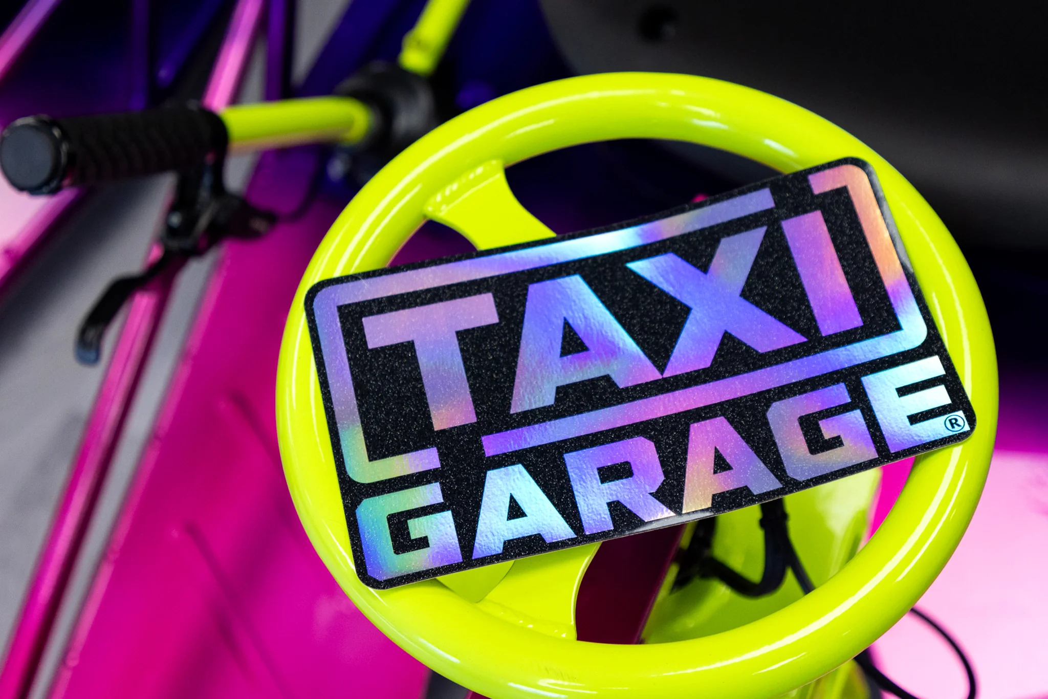 TAXI GARAGE Holographic Seat Decal - Image 6