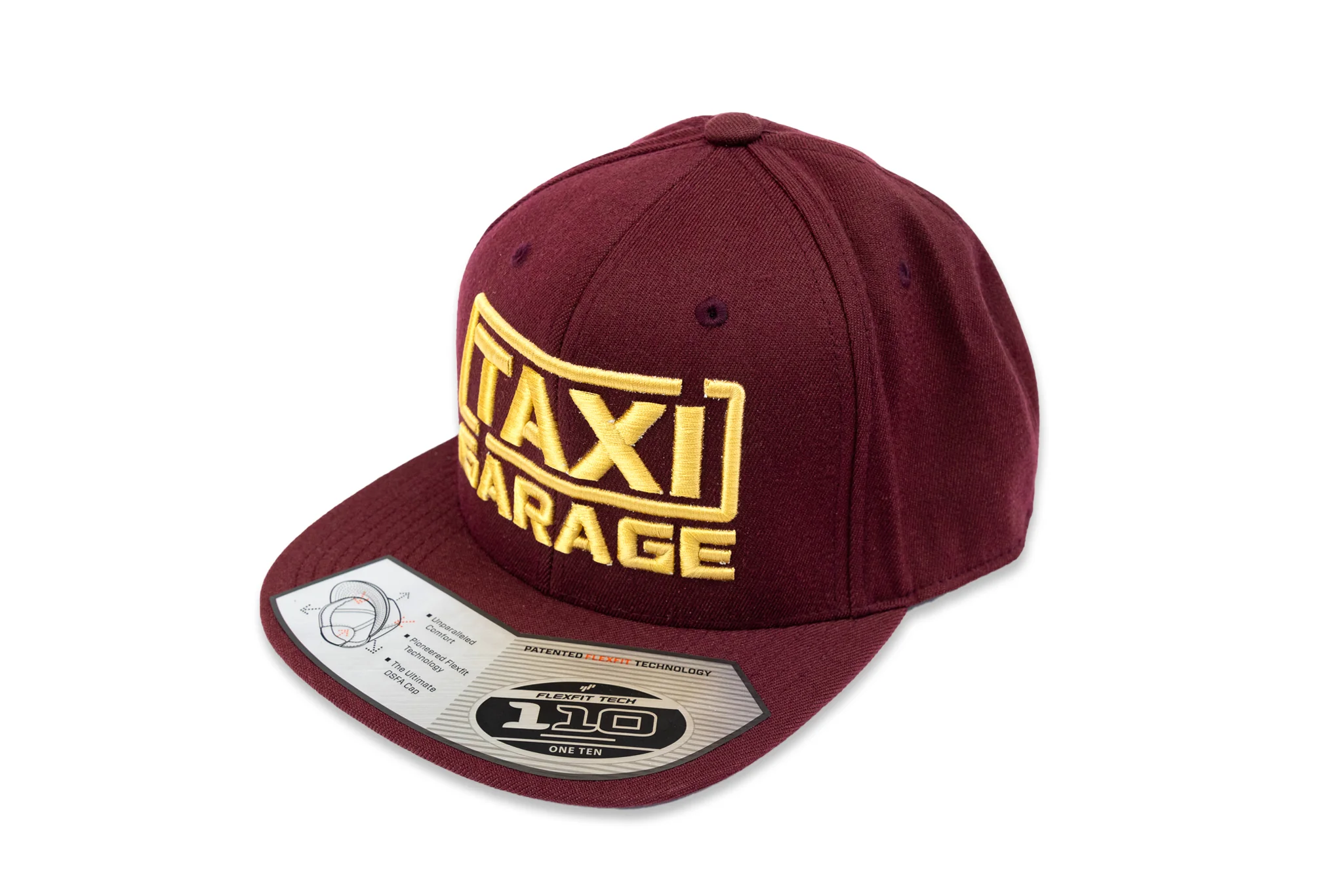 TAXI GARAGE Maroon Snap Back Hat