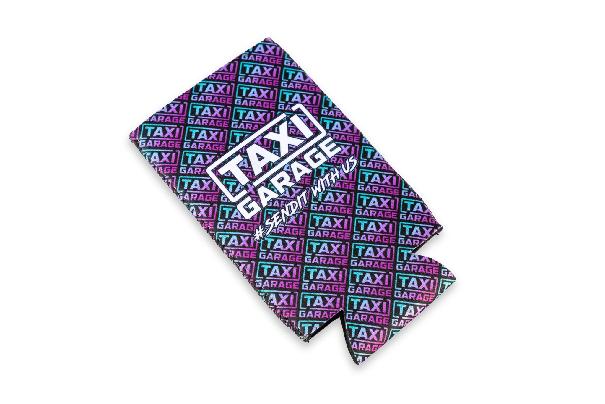 Taxi Garage Slim Koozie