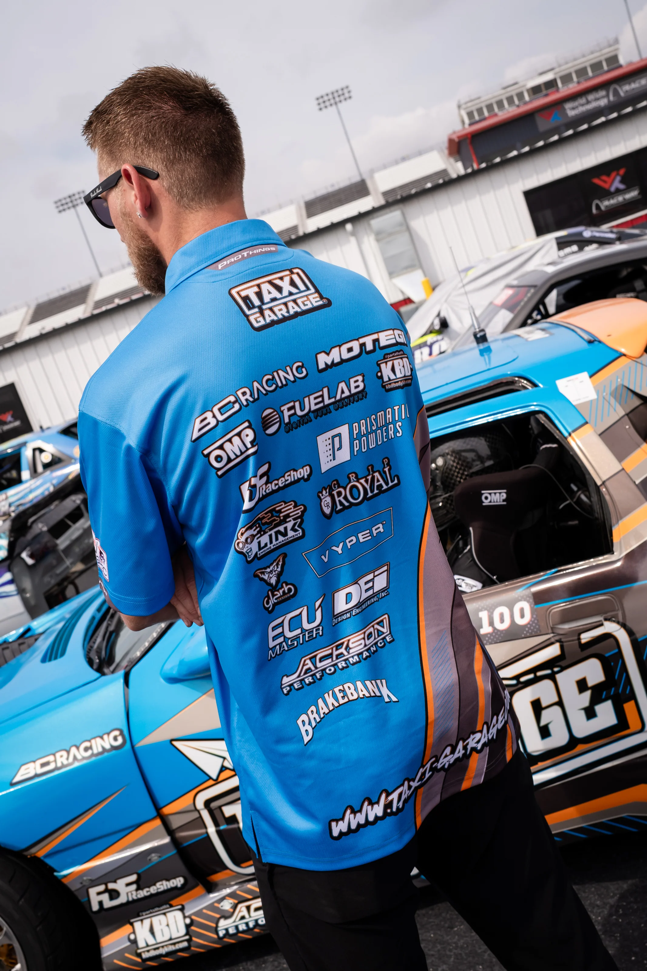 Team Taxi Garage Formula Drift Shirt - Image 7