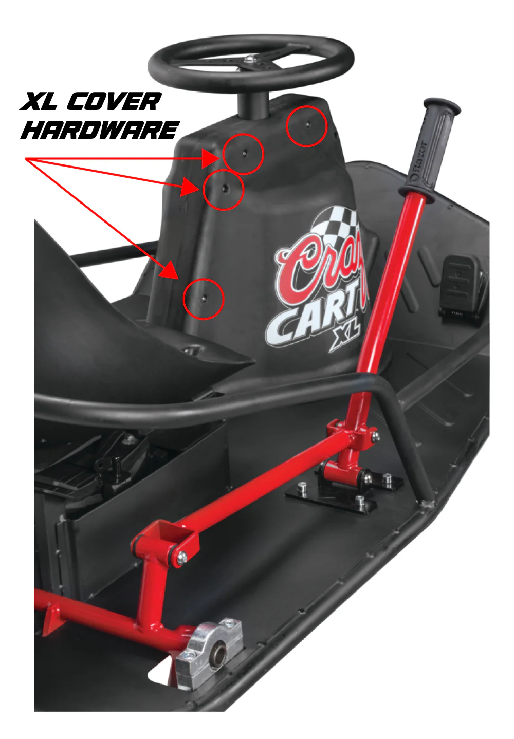 XL Crazy Cart Cover Hardware Kit